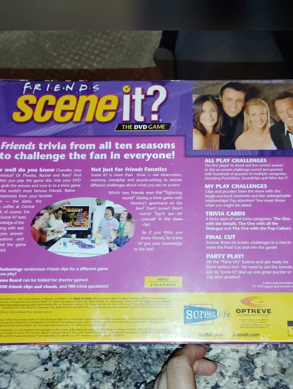 FRIENDS Scene It? DVD Game - '90S Nostalgic Friends TV Show Brand New Sealed - Picture 4 of 4